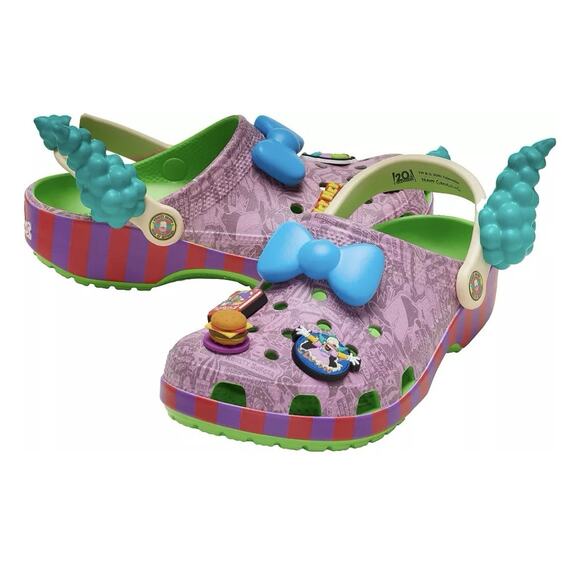 New Crocs x The Simpsons Krusty the Clown Clog Shoes Unisex Men’s 8 / Women’s 10 - Picture 3 of 6